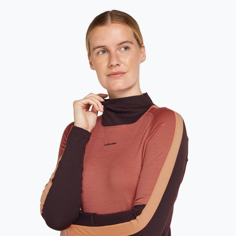Maglia termica da donna icebreaker 200 Oasis Sonebula High Neck bittersweet/cedar 5