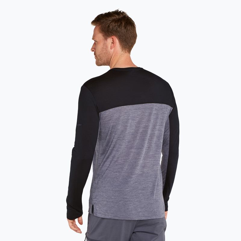 Icebreaker trekking uomo manica lunga Merino 125 Cool-Lite Sphere LS Tee Colour Block grafite 3