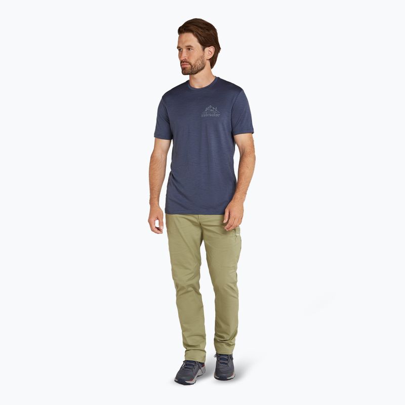 Icebreaker Merino 150 Tech Lite Back Pack Uomo Camicia da trekking in grafite 2