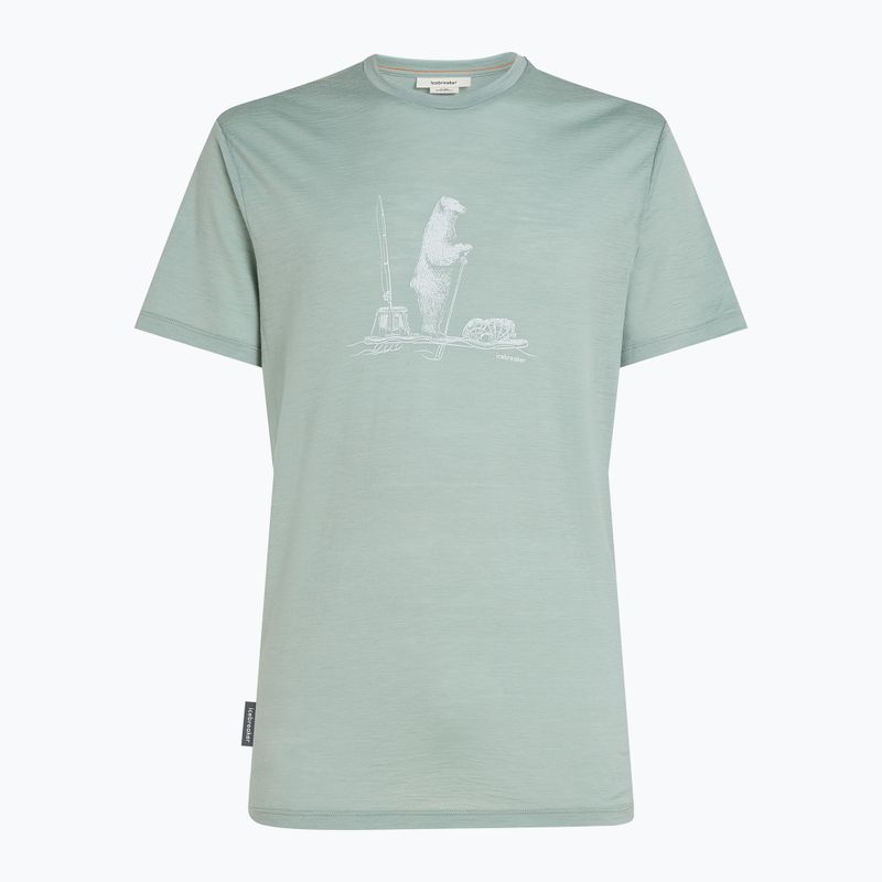 Icebreaker Merino 150 Tech Lite Polar Paddle da uomo - camicia da trekking muschio 6