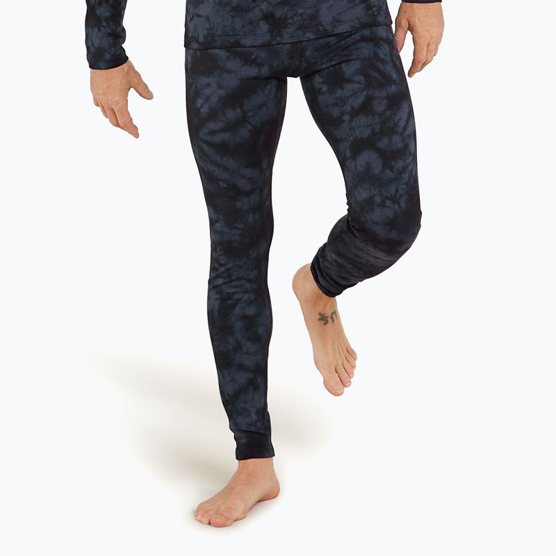 Pantaloni termici da uomo icebreaker Merino 200 Oasis Leggings Cloud Dye grafite/nero 4