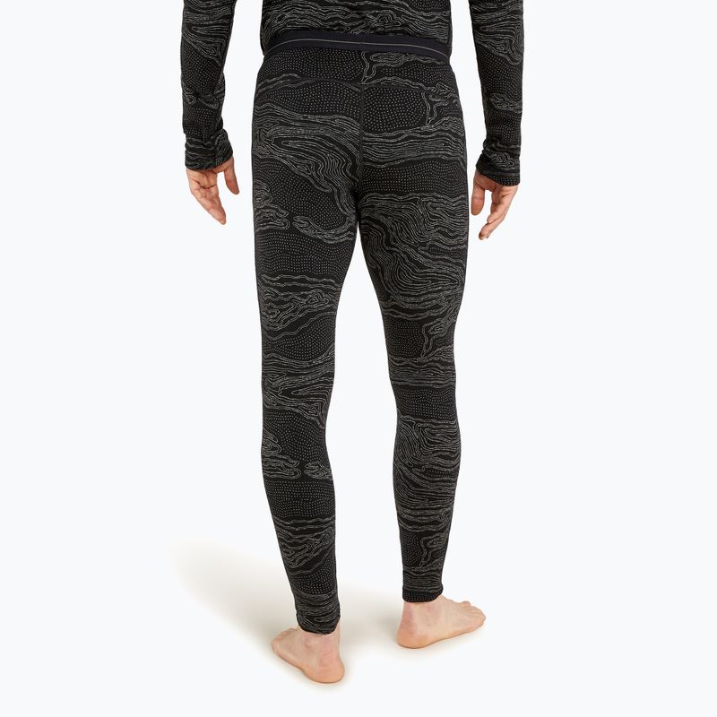 Pantaloni termici da uomo icebreaker Merino 260 Vertex Leggings Snow Guide nero/ galaxy/ j 3