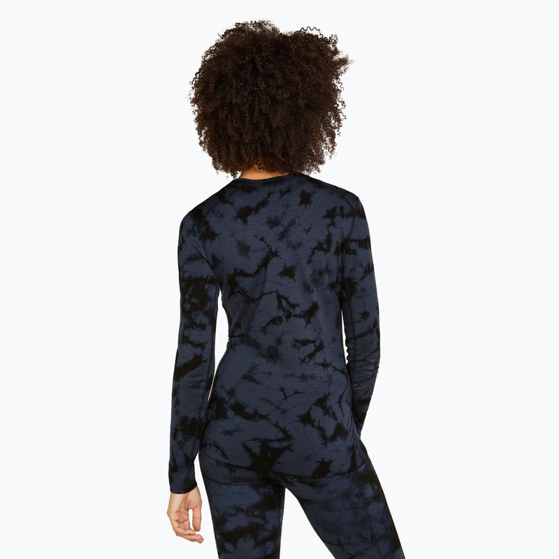 Icebreaker donna manica lunga termica Merino 200 Oasis Crewe Cloud Dye grafite/nero 3