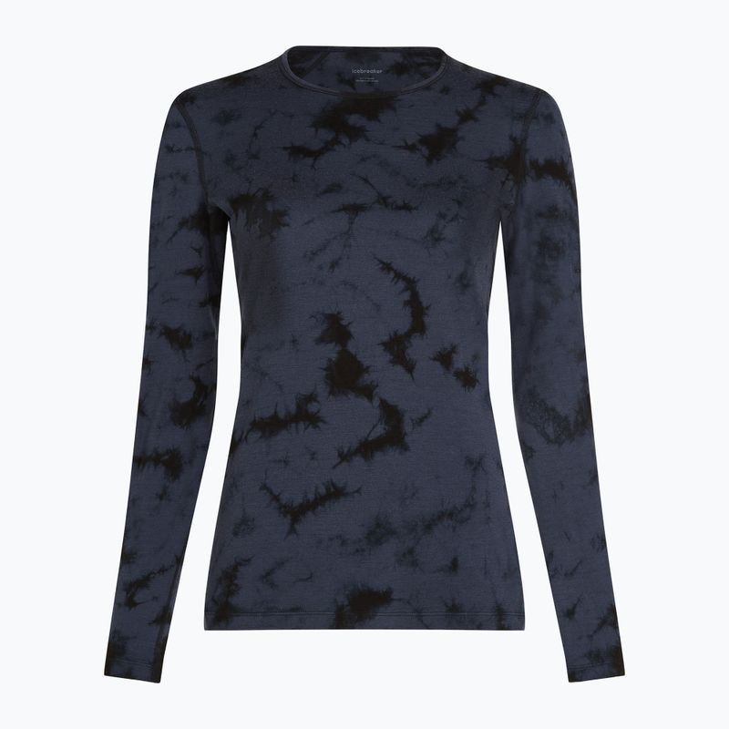 Icebreaker donna manica lunga termica Merino 200 Oasis Crewe Cloud Dye grafite/nero 7