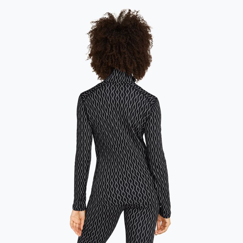 Maglia termica da donna icebreaker Merino 260 Vertex LS HZ On-Piste black/ snow/j 3