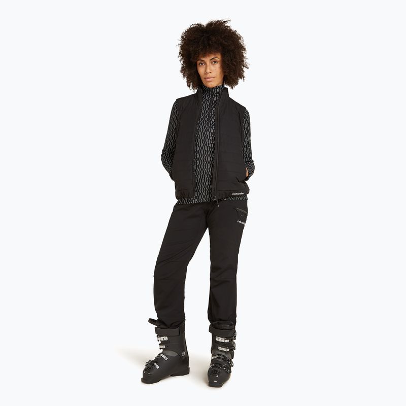 Maglia termica da donna icebreaker Merino 260 Vertex LS HZ On-Piste black/ snow/j 4
