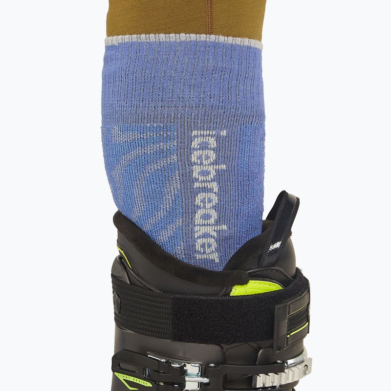 Calze da sci Icebreaker da uomo Merino Ski+ Medium OTC Mountain Contour brilliant/ether/baja 4