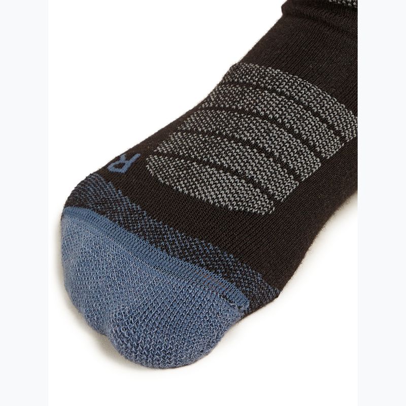 Calze per bambini icebreaker Merino Blend Ski+ Medium OTC nero/alba/grafite 5