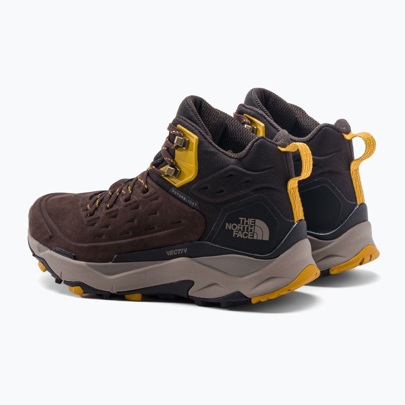 Stivali da trekking da uomo The North Face Vectiv Exploris Mid Futurelight Leather marrone scuro/nero 3