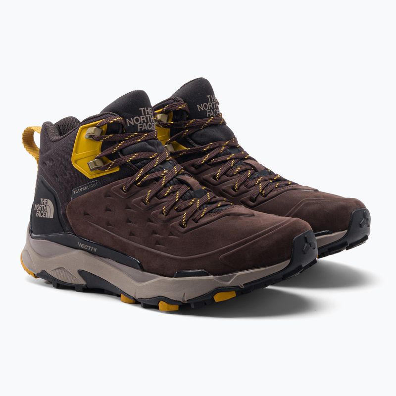 Stivali da trekking da uomo The North Face Vectiv Exploris Mid Futurelight Leather marrone scuro/nero 5