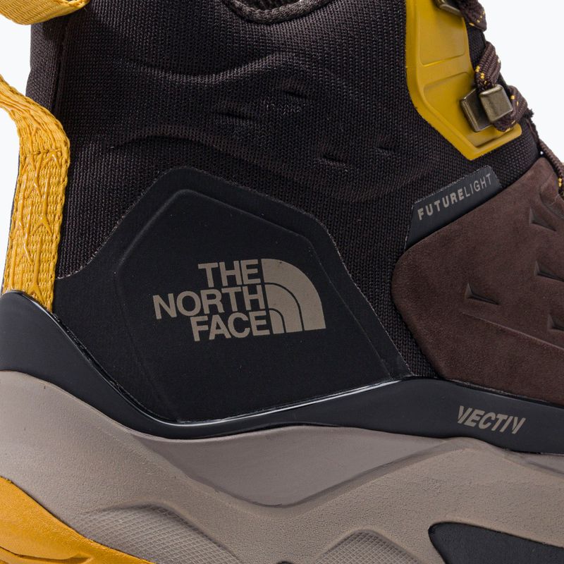 Stivali da trekking da uomo The North Face Vectiv Exploris Mid Futurelight Leather marrone scuro/nero 7