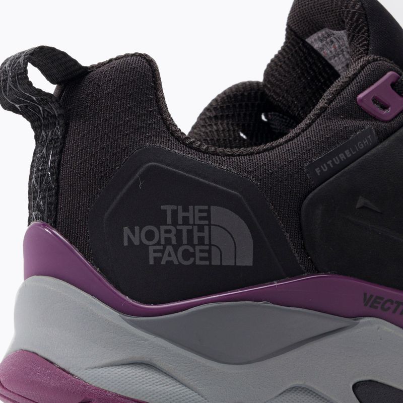 Stivali da trekking da donna The North Face Vectiv Exploris Futurelight Leather lthr nero/pioggia viola 7