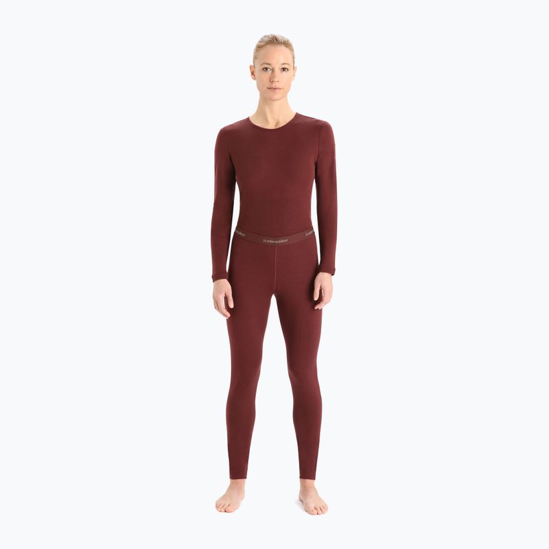 Pantaloni termici donna icebreaker 200 Oasis espresso 2