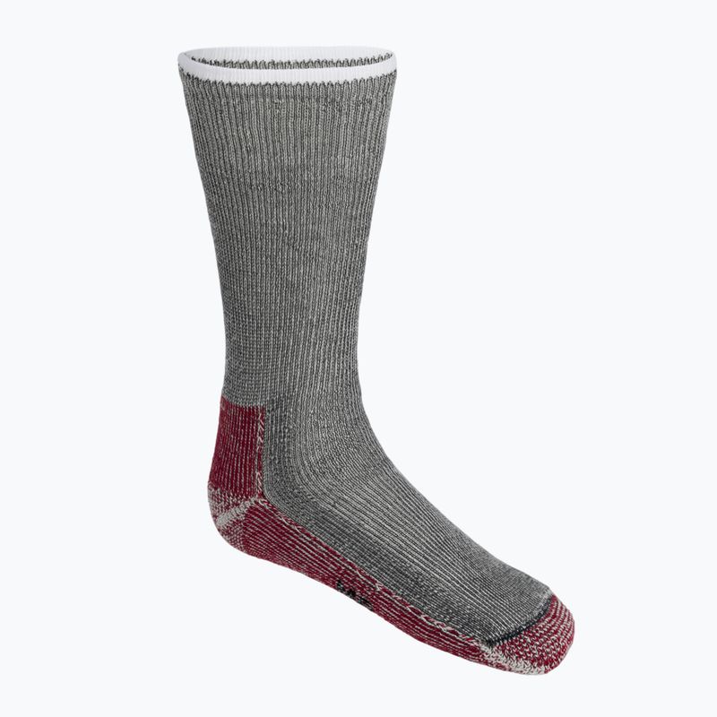 Calzini da trekking Smartwool Classic Mountaineer Maximum Cushion Crew grigio-rosso SW013300003