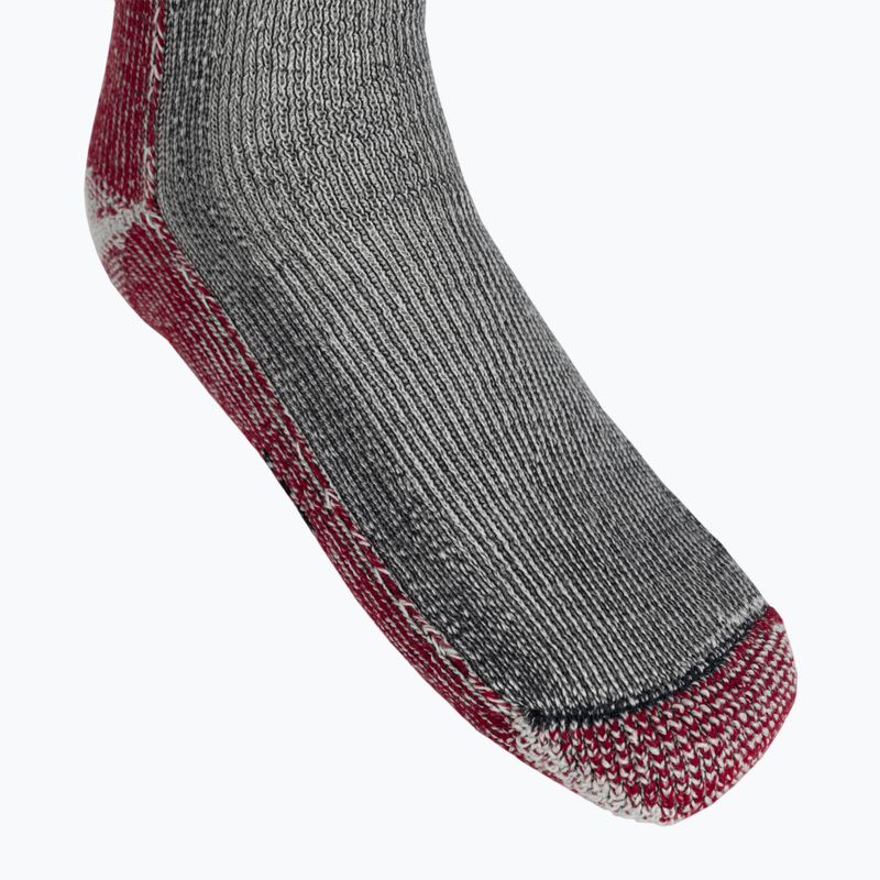 Calzini da trekking Smartwool Classic Mountaineer Maximum Cushion Crew grigio-rosso SW013300003 4