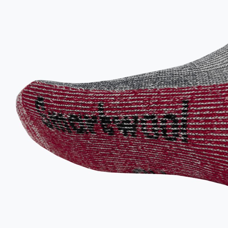 Calzini da trekking Smartwool Classic Mountaineer Maximum Cushion Crew grigio-rosso SW013300003 5