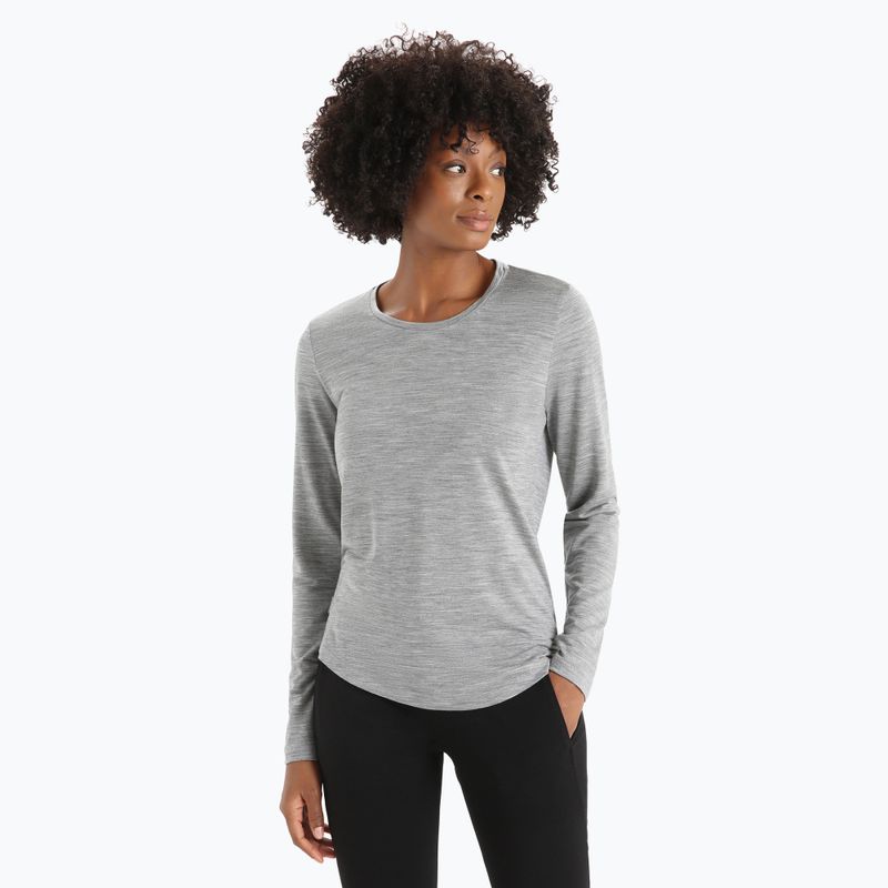 Icebreaker Sphere II metro heather trekking longsleeve da donna