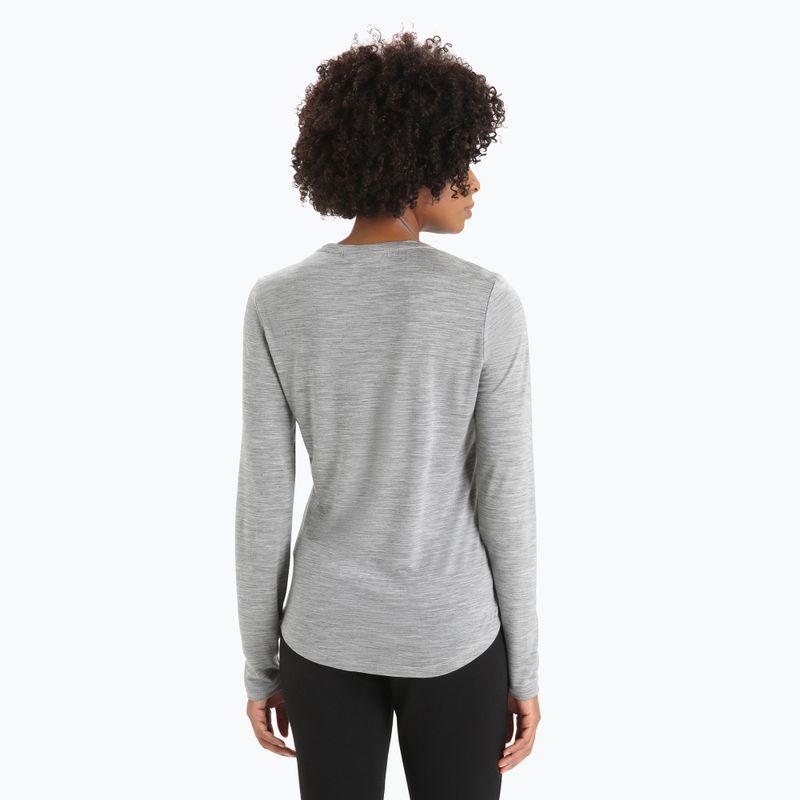 Icebreaker Sphere II metro heather trekking longsleeve da donna 3