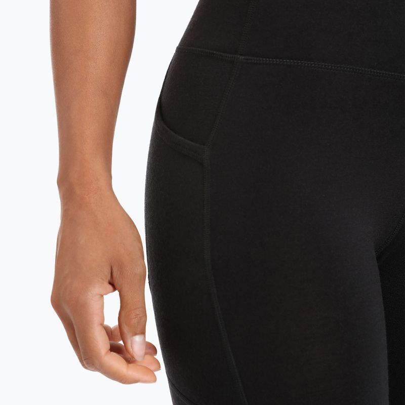Pantaloni termici Icebreaker da donna Fastray High Rise nero 4