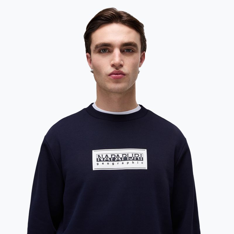 Felpa Napapijri B-Box Logo C uomo blu marine 3