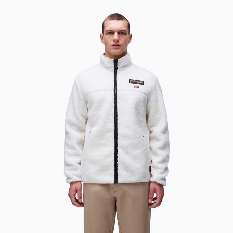 Felpa Napapijri T-Tynik Full Zip uomo beige dimity