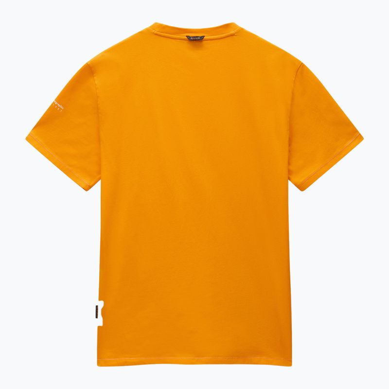 T-shirt Napapijri S-Badge arancione da uomo 6