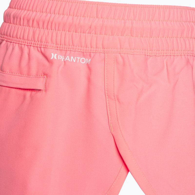 Pantaloncini da bagno Hurley Phantom Solid 2.5" rosa pacifico da donna 3