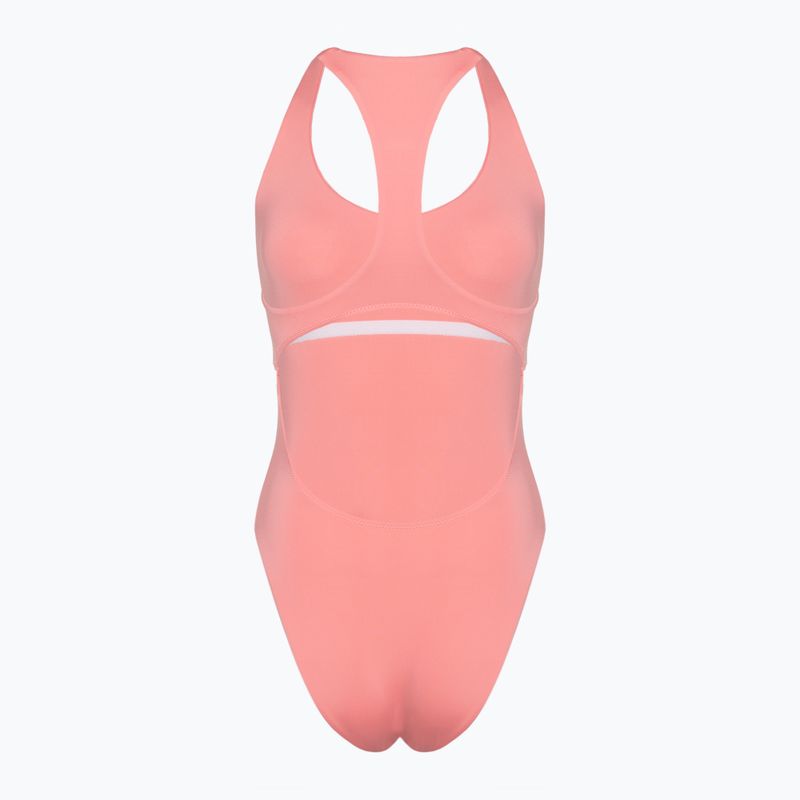 Hurley O&O Solid Racerback Moderate Costume da bagno intero donna rosa pacifico 2