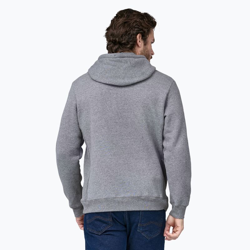 Patagonia Fitz Roy Icon Uprisal Hoody felpa in erica grigia 2