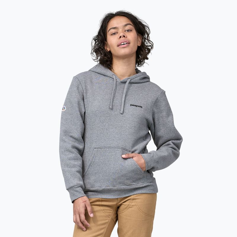 Patagonia Fitz Roy Icon Uprisal Hoody felpa in erica grigia 5