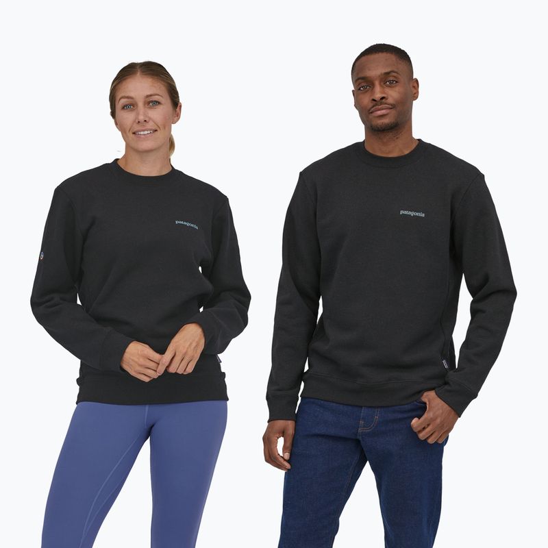 Felpa Patagonia Fitz Roy Icon Uprisal Crew nero 2