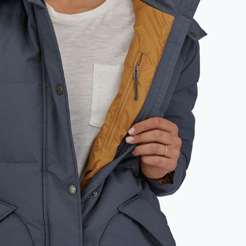 Patagonia Downdrift Parka da donna in piumino blu smolder 7