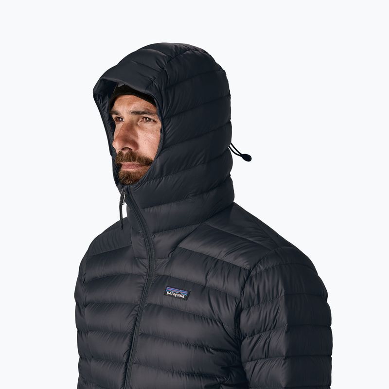 Giacca a piumino da uomo Patagonia Down Sweater Hoody nera 4