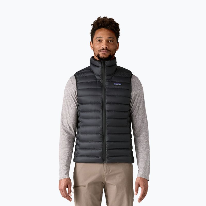 Maglione da uomo Patagonia Down senza maniche nero