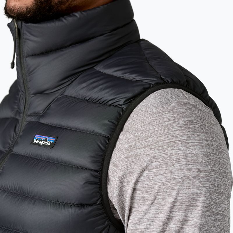 Maglione da uomo Patagonia Down senza maniche nero 6