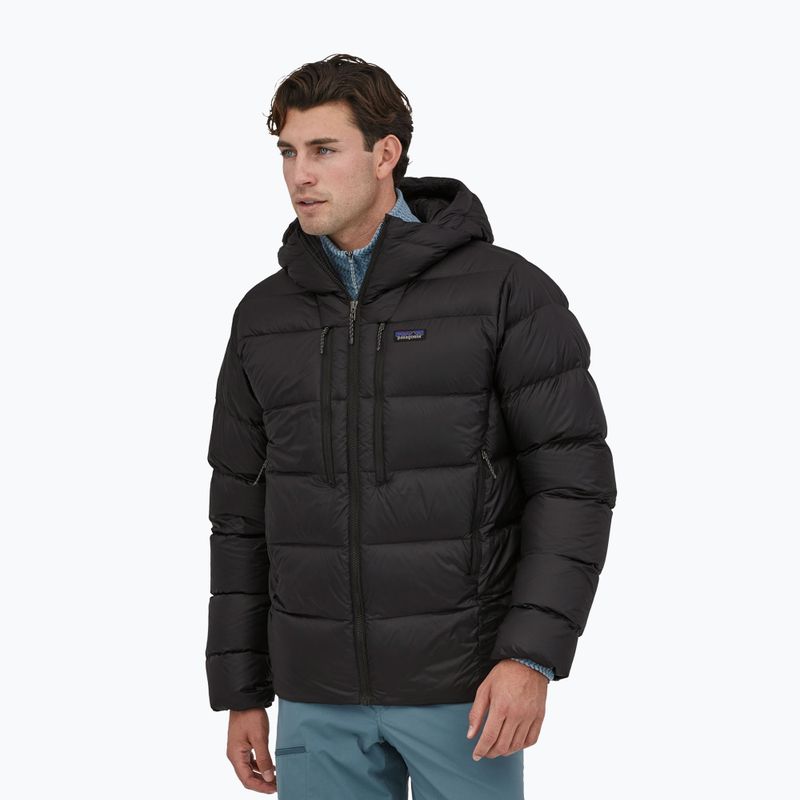 Patagonia piumino da uomo Fitz Roy Down Hoody nero c/nero