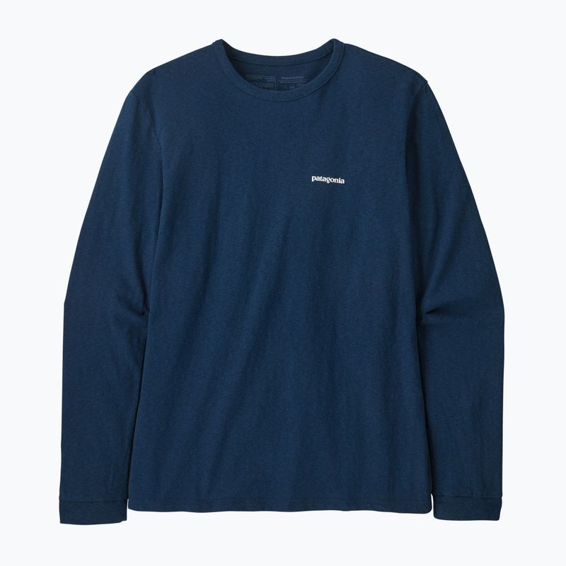 Maglietta da trekking a maniche lunghe Patagonia P-6 Logo Responsibili-Tee donna blu maremma 8