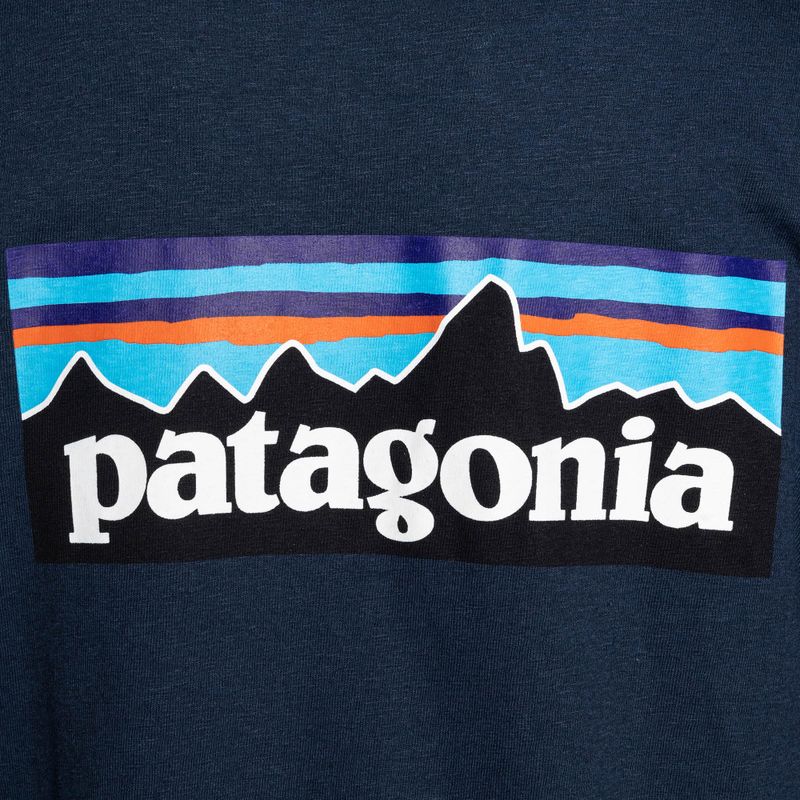 Maglietta da trekking a maniche lunghe Patagonia P-6 Logo Responsibili-Tee donna blu maremma 6