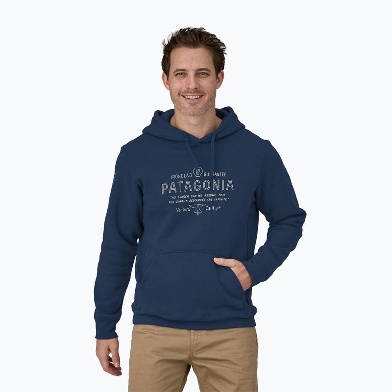 Felpa da uomo Patagonia Forge Mark Uprisal Hoody lagom blu