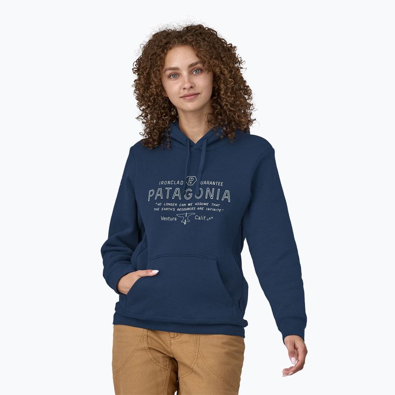 Felpa da uomo Patagonia Forge Mark Uprisal Hoody lagom blu 3