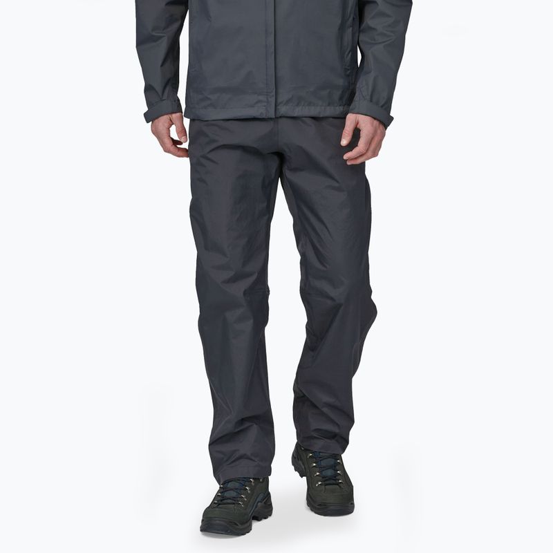 Pantaloni da pioggia Patagonia Torrentshell 3L da uomo Nero regolare