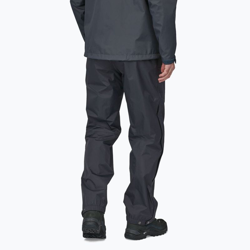 Pantaloni da pioggia Patagonia Torrentshell 3L da uomo Nero regolare 2