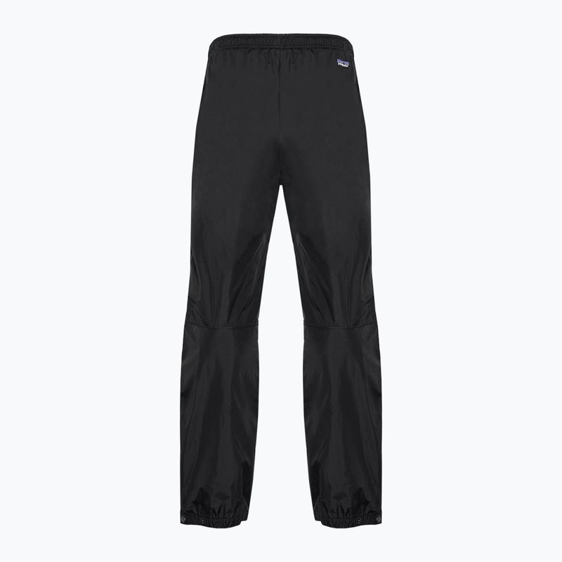 Pantaloni da pioggia Patagonia Torrentshell 3L da uomo Nero regolare 4
