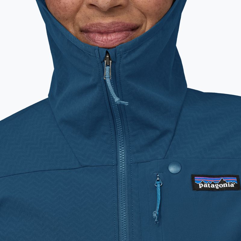 Giacca softshell da donna Patagonia R1 CrossStrata Hoody blu lagom 5