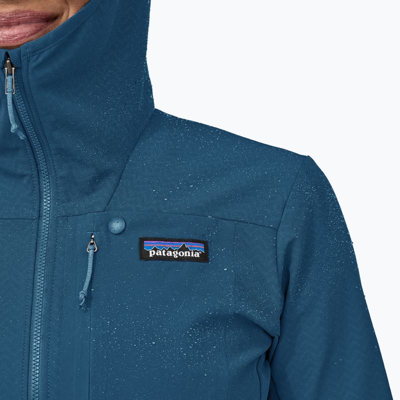 Giacca softshell da donna Patagonia R1 CrossStrata Hoody blu lagom 6