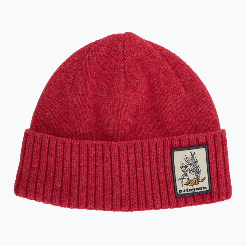 Patagonia berretto invernale Brodeo Beanie fun hogs armadillo/touring rosso 5