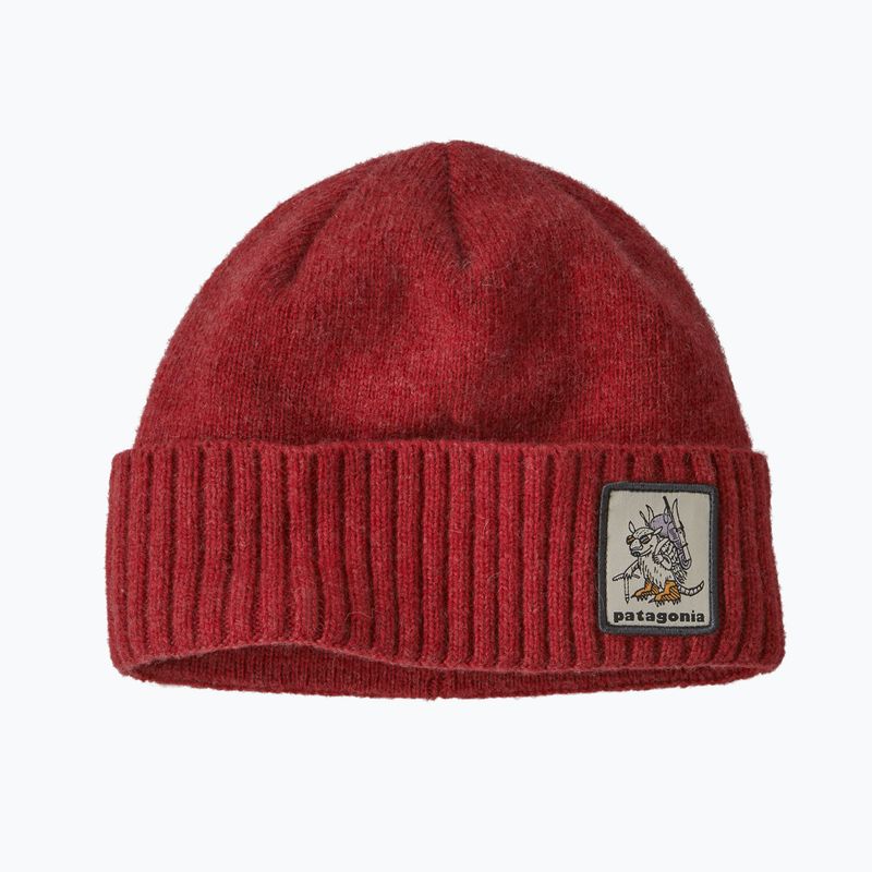 Patagonia berretto invernale Brodeo Beanie fun hogs armadillo/touring rosso 6