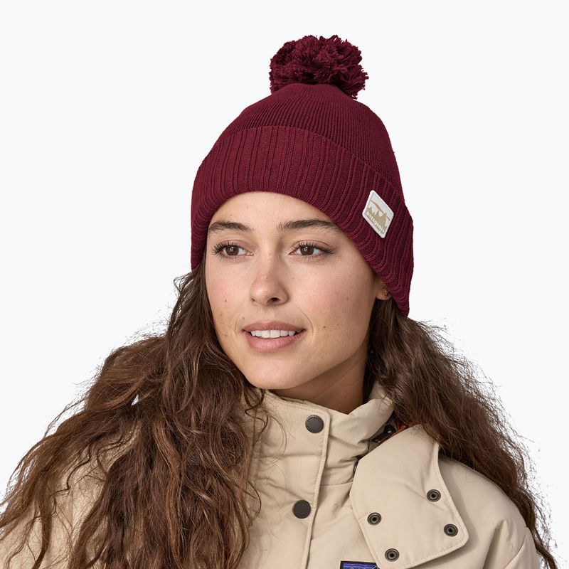 Patagonia Powder Town Beanie berretto invernale '73 skyline/rosso carminio 2