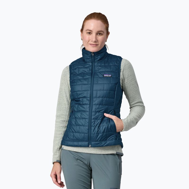 Patagonia donna senza maniche Nano Puff lagom blu