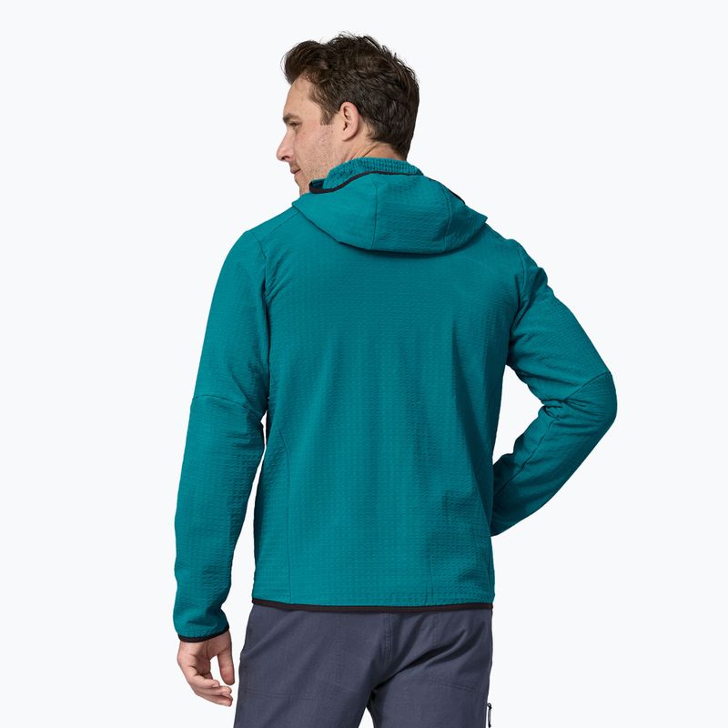 Giacca softshell da uomo Patagonia R2 TechFace Hoody belay blu 2